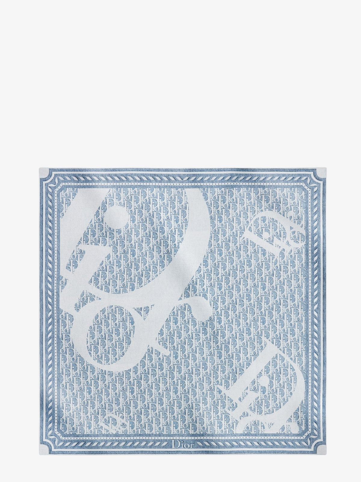 Dior Women's Silk Twill Scarf Blue