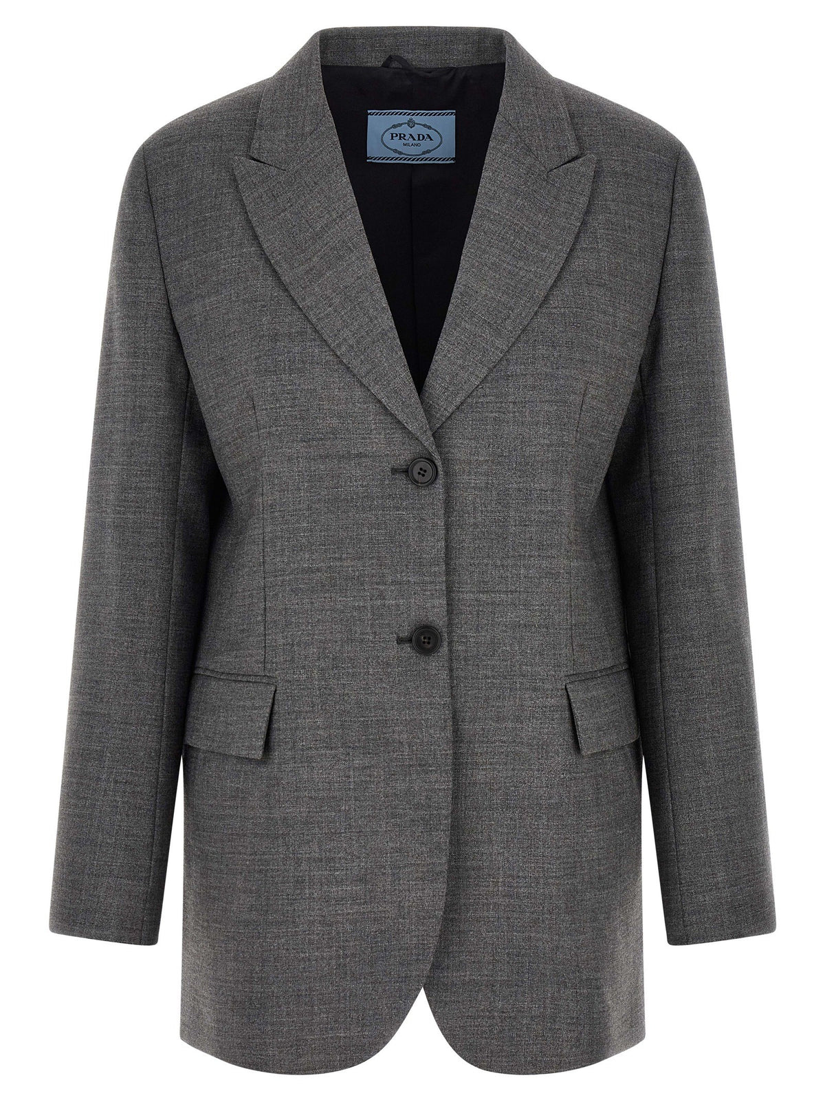 PRADA Single Breasted Blazer Grey