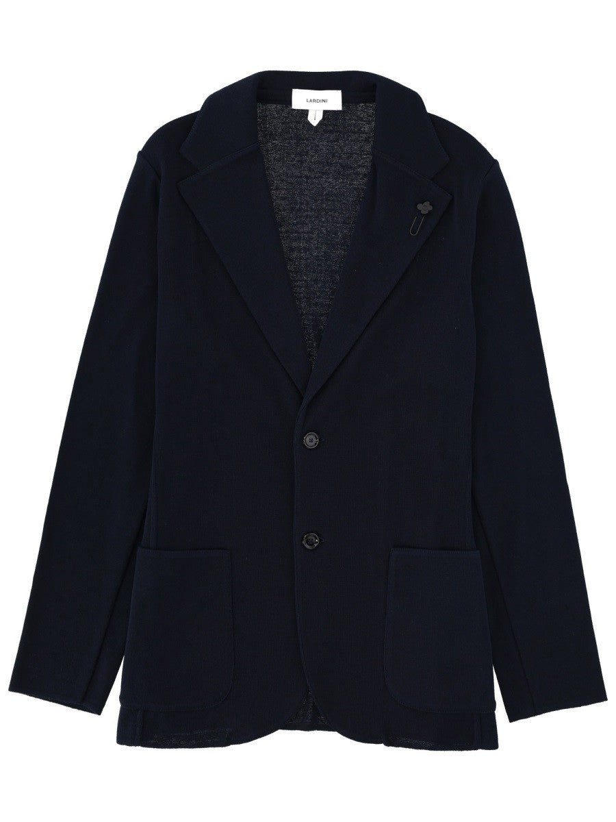 Lardini Men's Single Breasted Jacket Blue