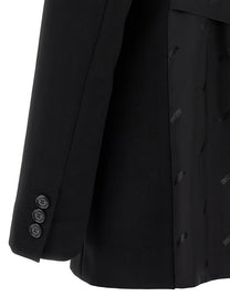 Moschino Single Breasted Martingale Blazer Black