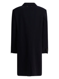 Golden Goose Men's Single Breasted Wool Coat Blue, view 2