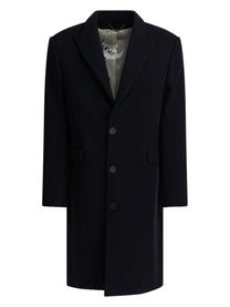 Golden Goose Men's Single Breasted Wool Coat Blue