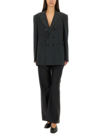 Ami Paris Women's Six Button Jacket Black, view 2