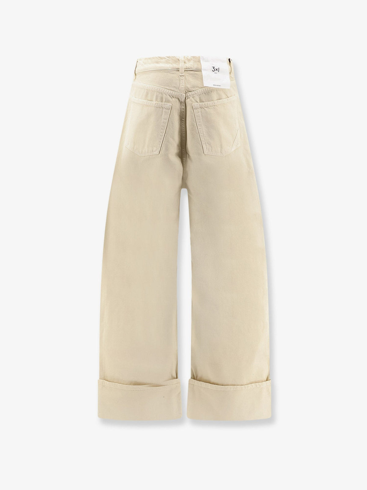 3x1 Women's Skater Duo Canvas Trousers White
