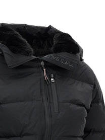 Yves Salomon Ski Suit Hood Lined Black