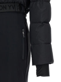 Yves Salomon Ski Suit Hood Lined Black