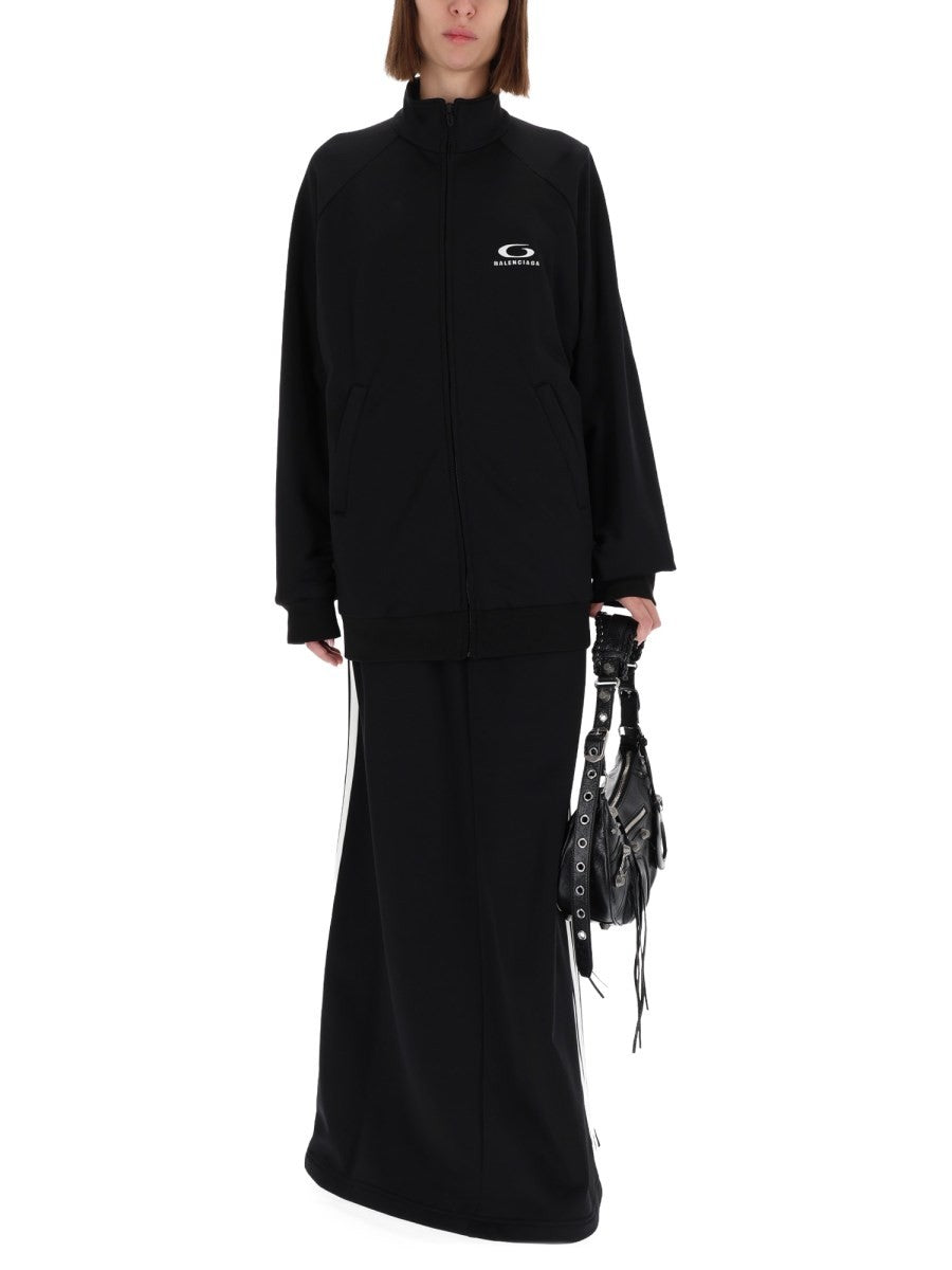 Balenciaga Women's Skirt Tracksuit Loop Sports Icon Black, view 2