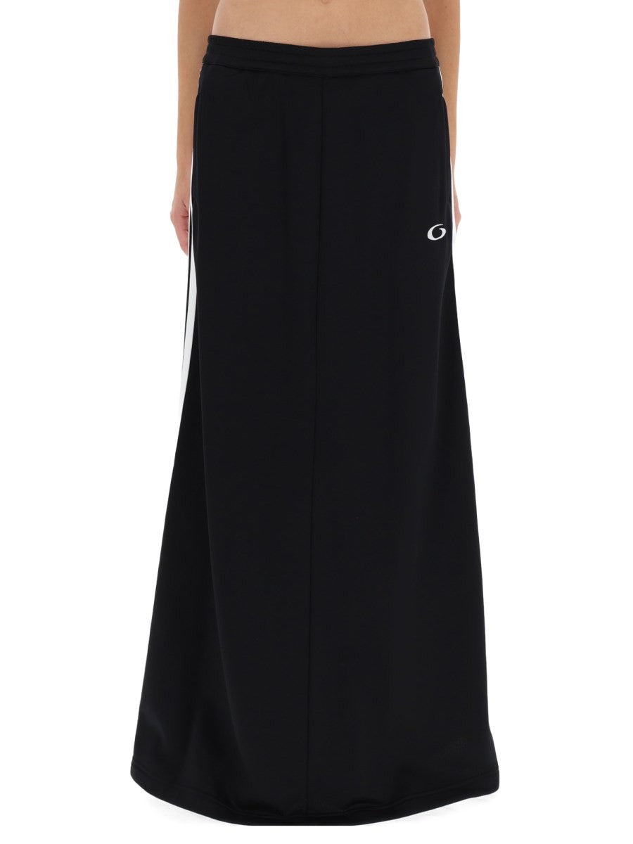 Balenciaga Women's Skirt Tracksuit Loop Sports Icon Black