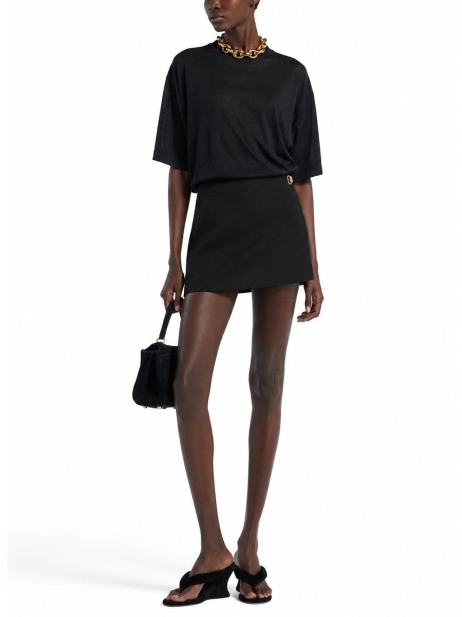 Balenciaga Women's Skort in Twill DI Lana Black