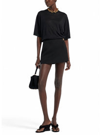 Balenciaga Women's Skort in Twill DI Lana Black