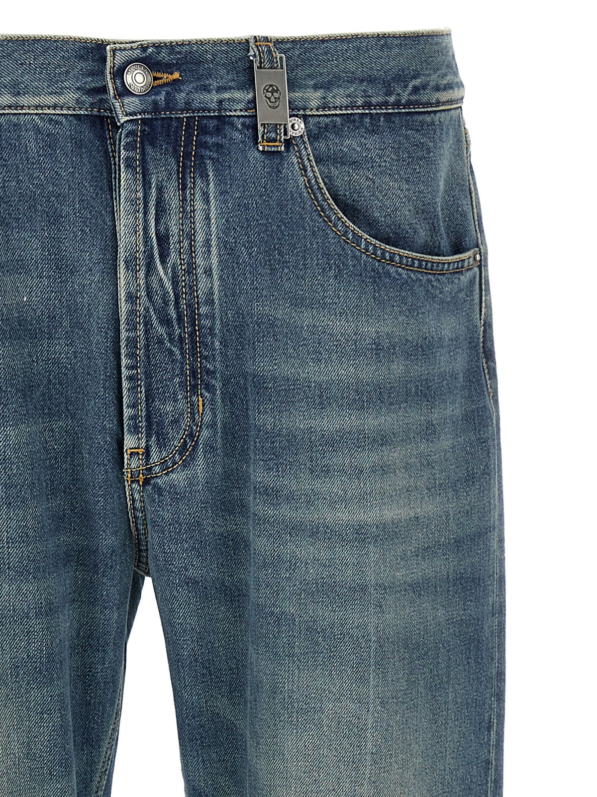 Alexander McQueen Skull Jeans Blue