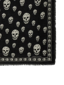 Alexander McQueen Women's Skull Scarf Black