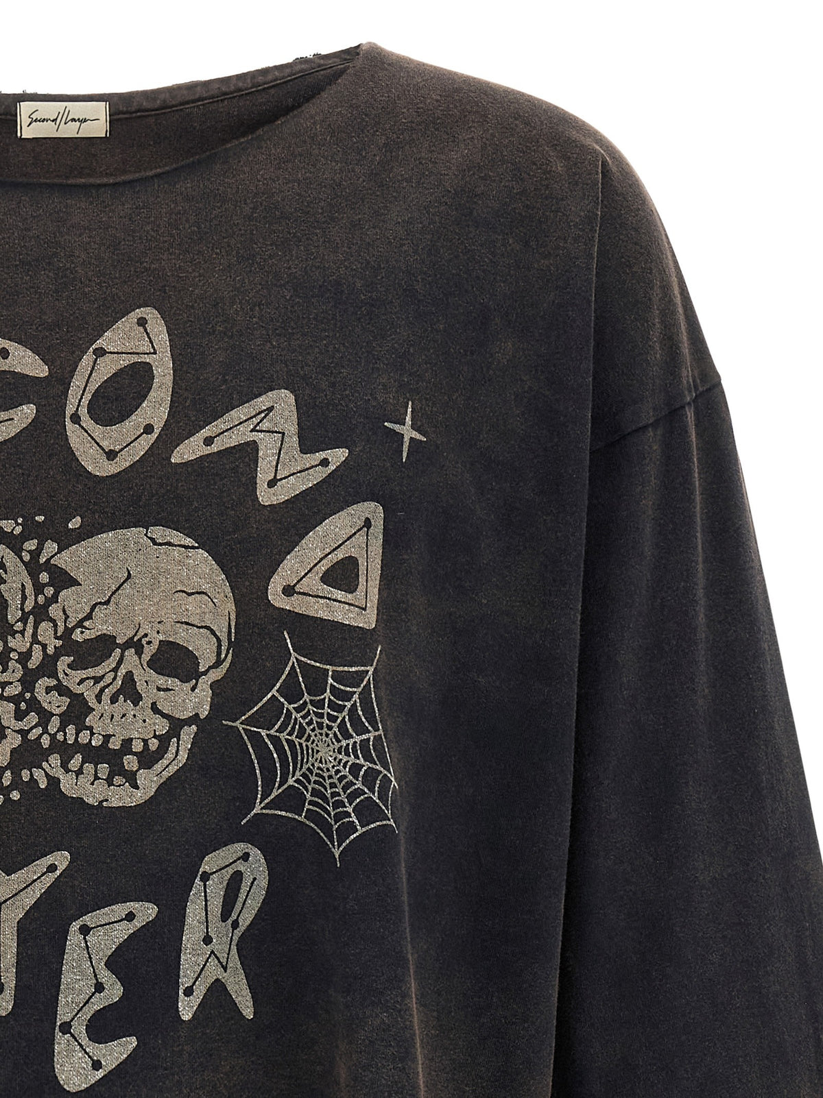 SECOND/LAYER Skull Shirt Black