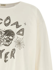 SECOND/LAYER Skull Shirt White
