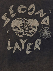 SECOND/LAYER Skull Shirt Black