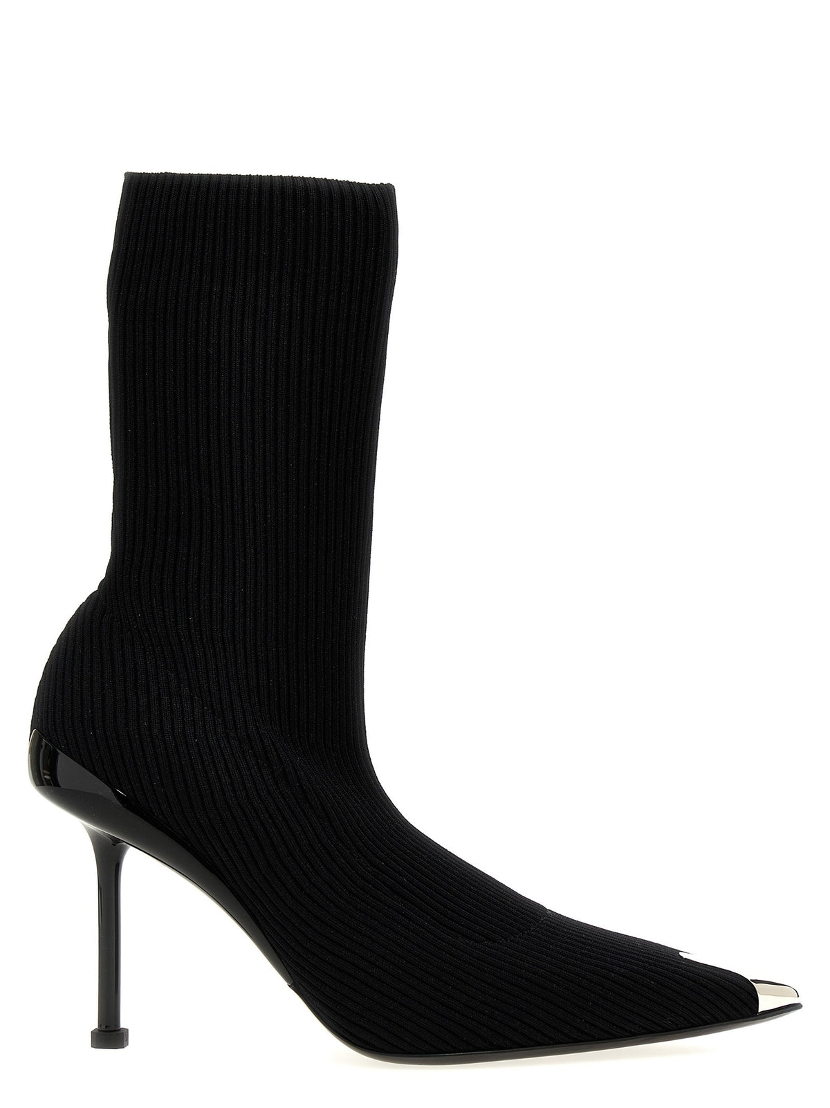 Alexander McQueen Slash Ankle Boots Black