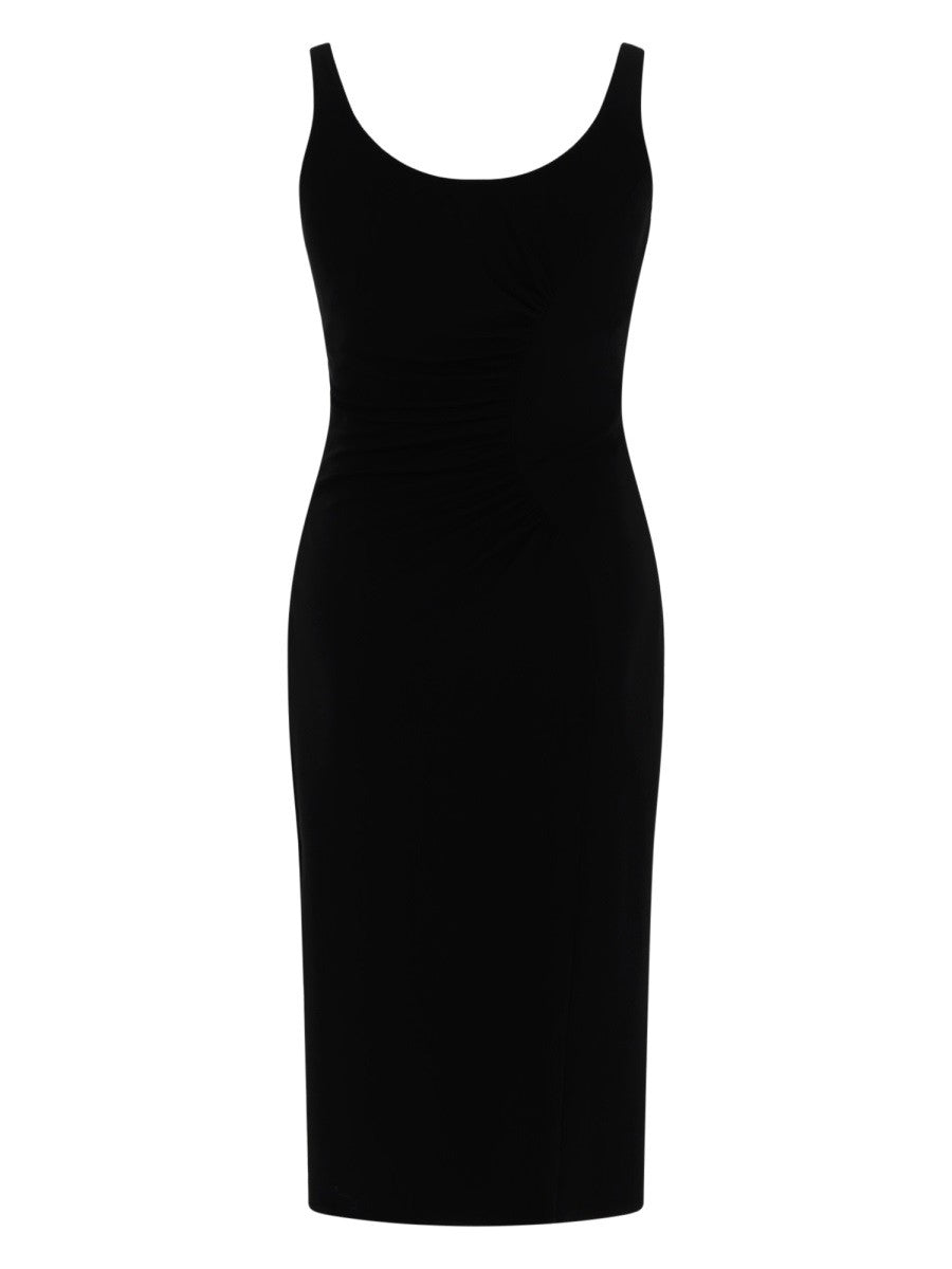 Versace Women's Sleeveless Midi Dress Black