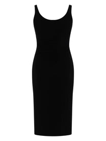 Versace Women's Sleeveless Midi Dress Black