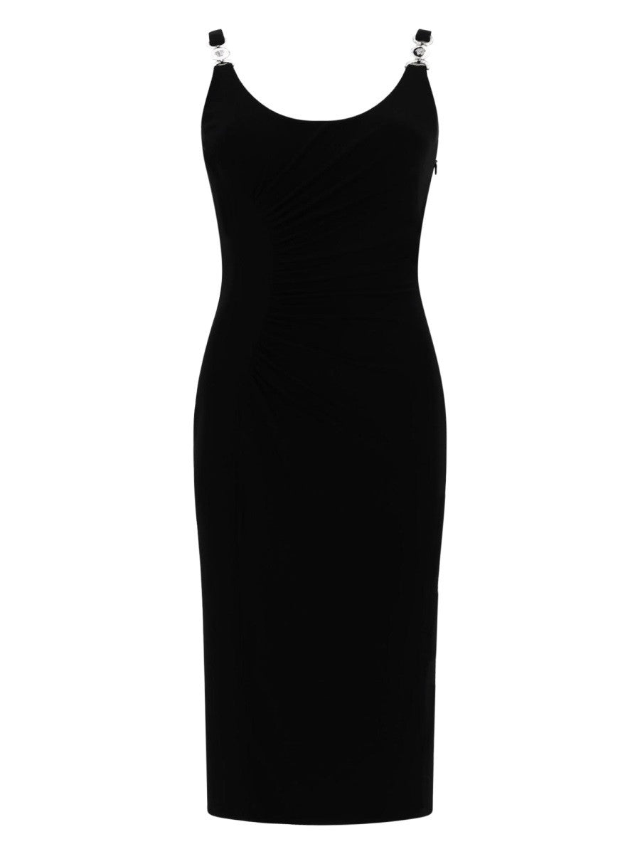 Versace Women's Sleeveless Midi Dress Black