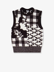 Loewe Women's Sleeveless Wool Sweater White