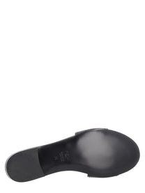 Fendi Women's Slide Baguette in Pelle Nera Black