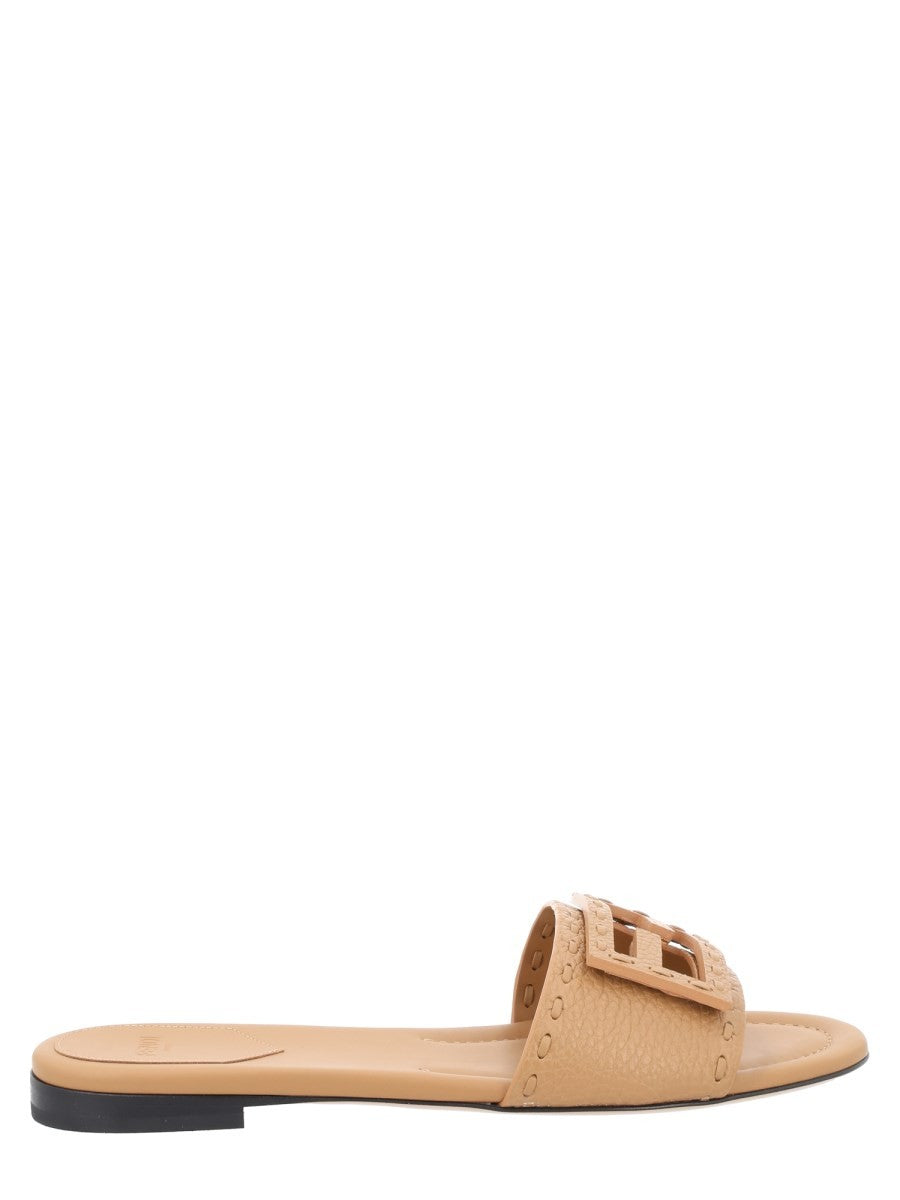 Fendi Women's Slide Tube Con Fascia Beige