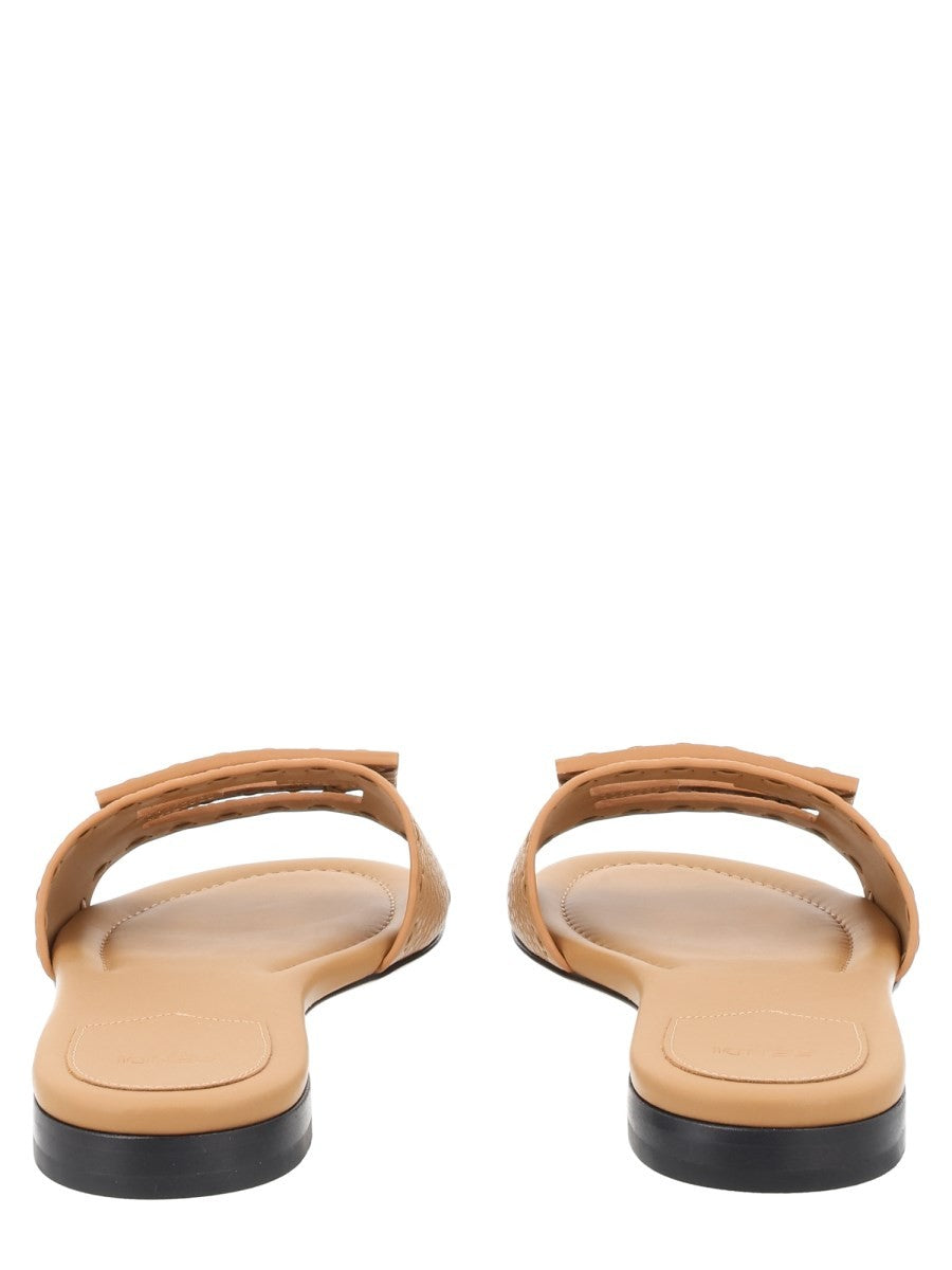 Fendi Women's Slide Tube Con Fascia Beige