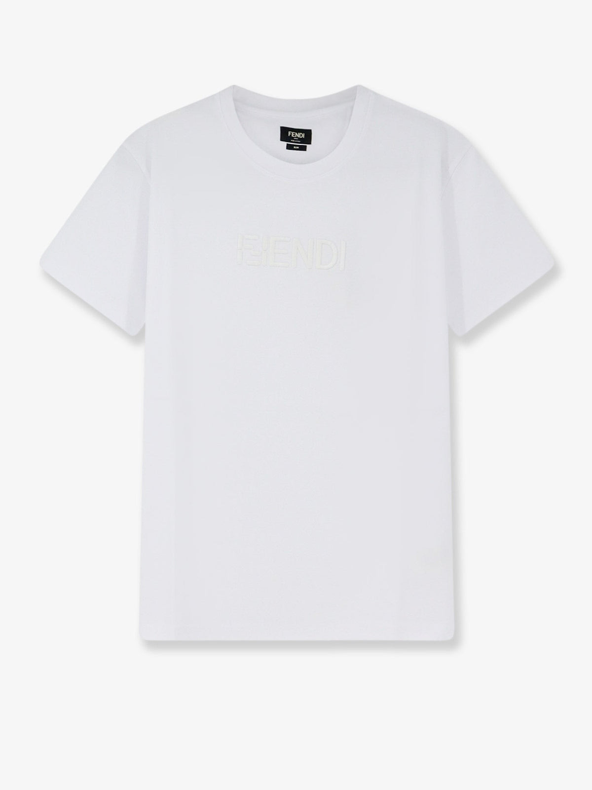 Fendi Men's Slim Fit Cotton Shirt White