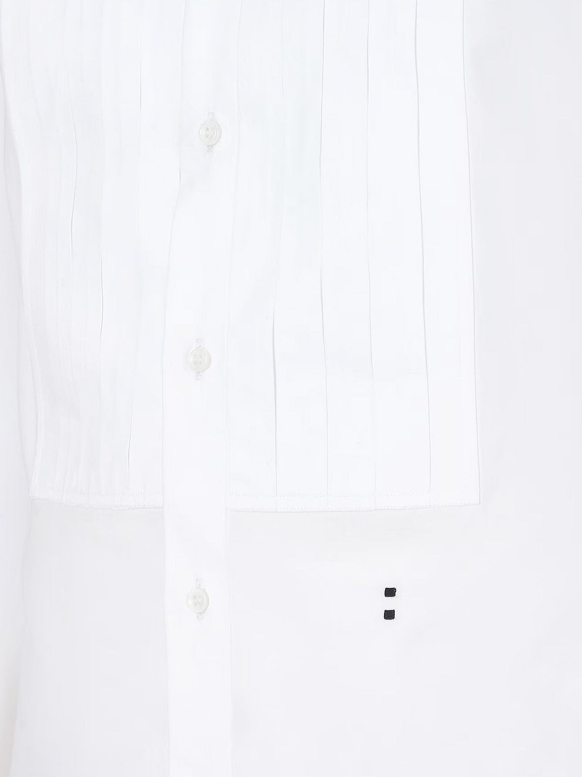 Fendi Men's Slim Fit Poplin Shirt White