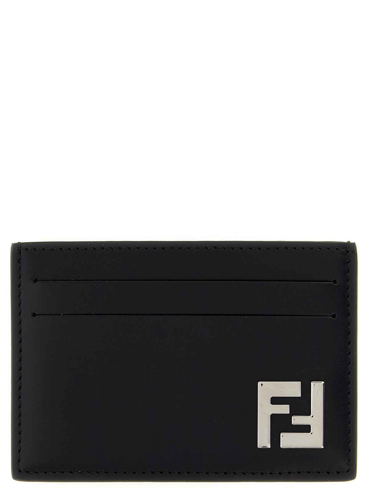 Fendi Slim Squared FF Card Holder Black