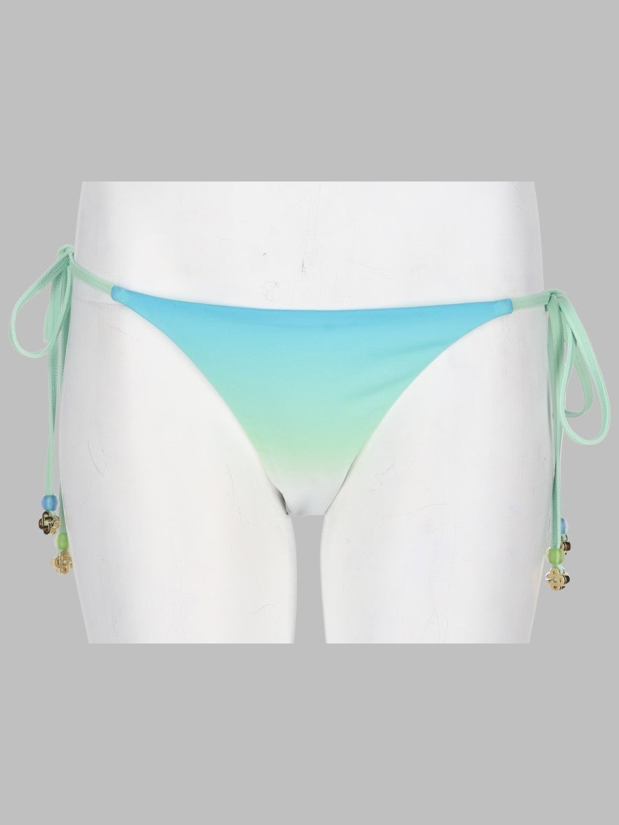 Casablanca Women's Slip Bikini Gradient Con Perline Blue