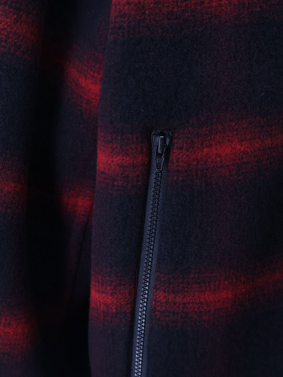 Balenciaga Men's Slip on Madras Wool Jacket Black