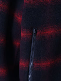 Balenciaga Men's Slip on Madras Wool Jacket Black