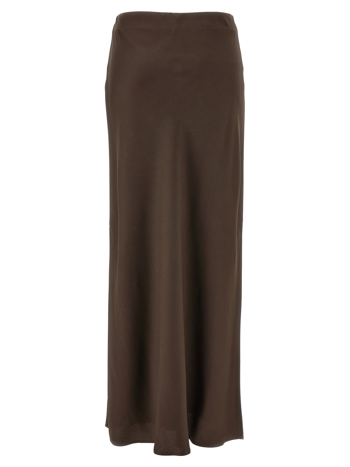 Brunello Cucinelli Slit Skirt Brown