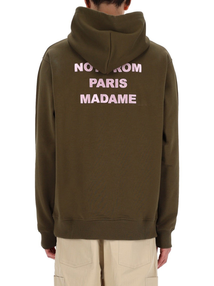 Drôle de Monsieur Men's Slogan Sweatshirt Brown