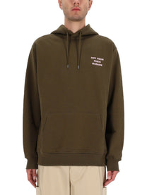 Drôle de Monsieur Men's Slogan Sweatshirt Brown