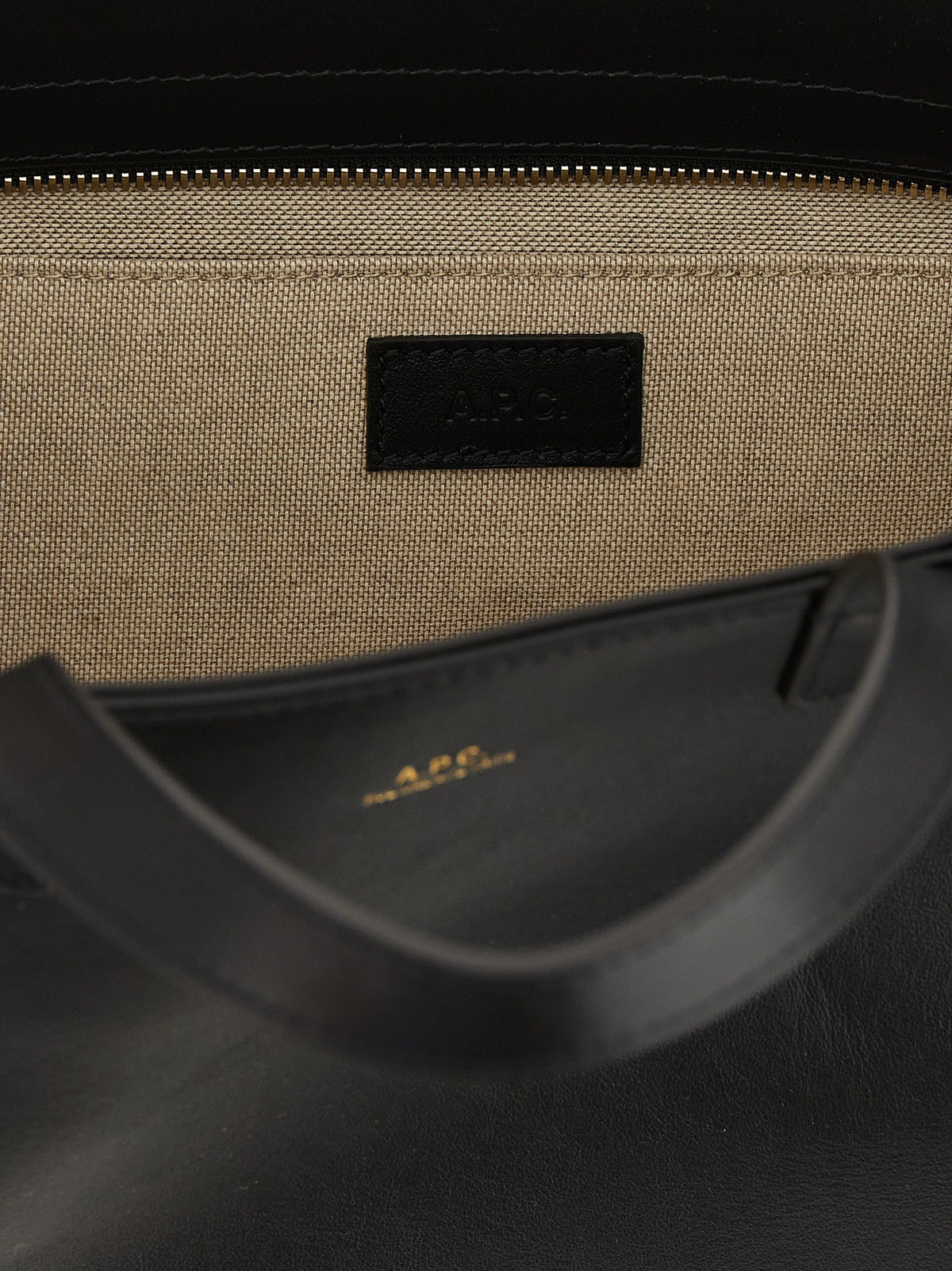 A.P.C Small Le Drummer Shopping Bag Black