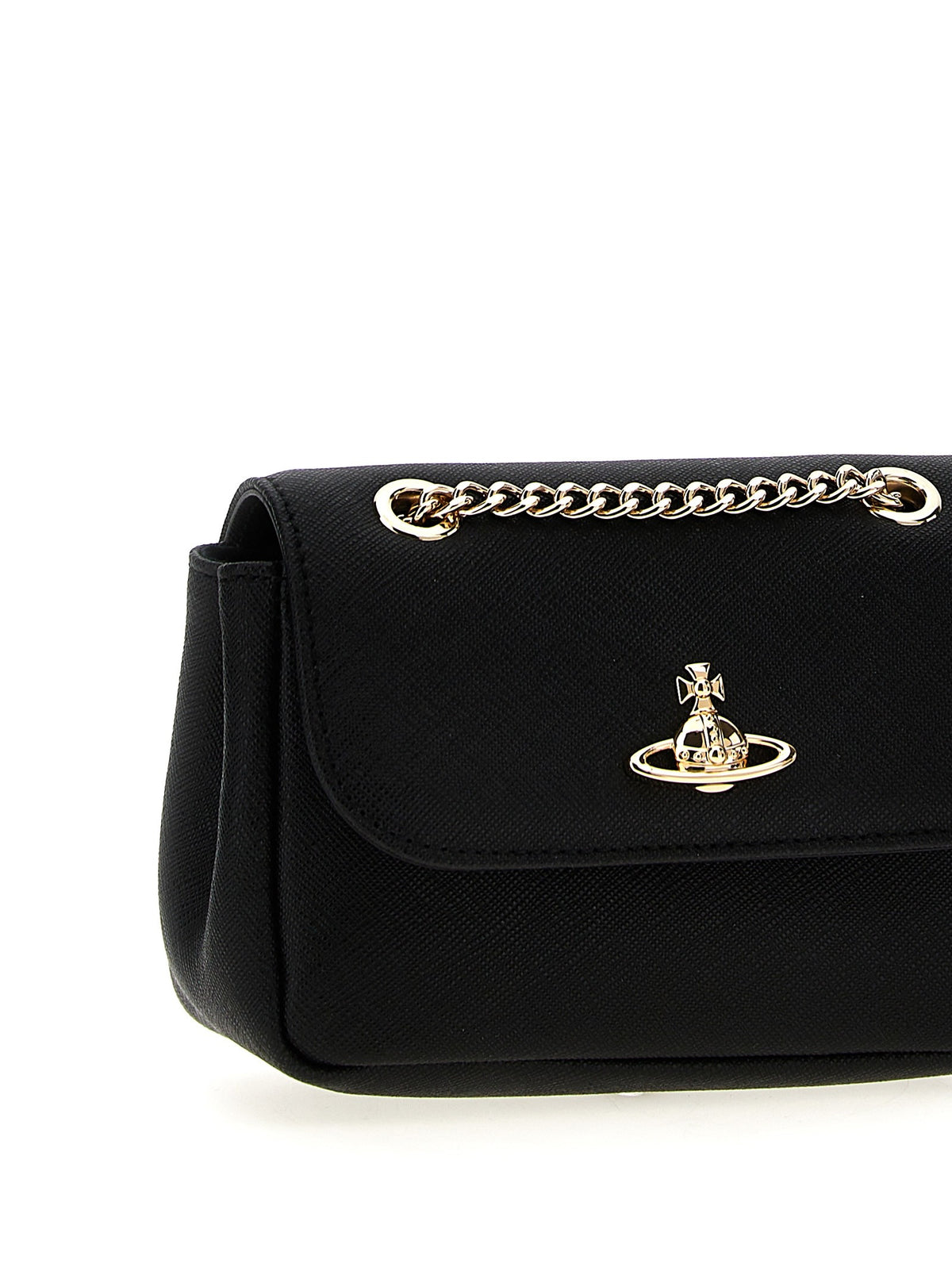 Vivienne Westwood Small Purse Chain Shoulder Bag Black