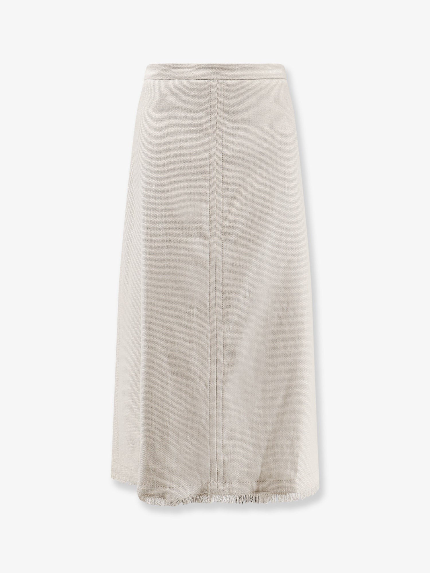 S Max Mara Women's Smmfiocchi Linen and Cotton Skirt White