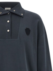 Brunello Cucinelli Smooth Sweatshirt Blue