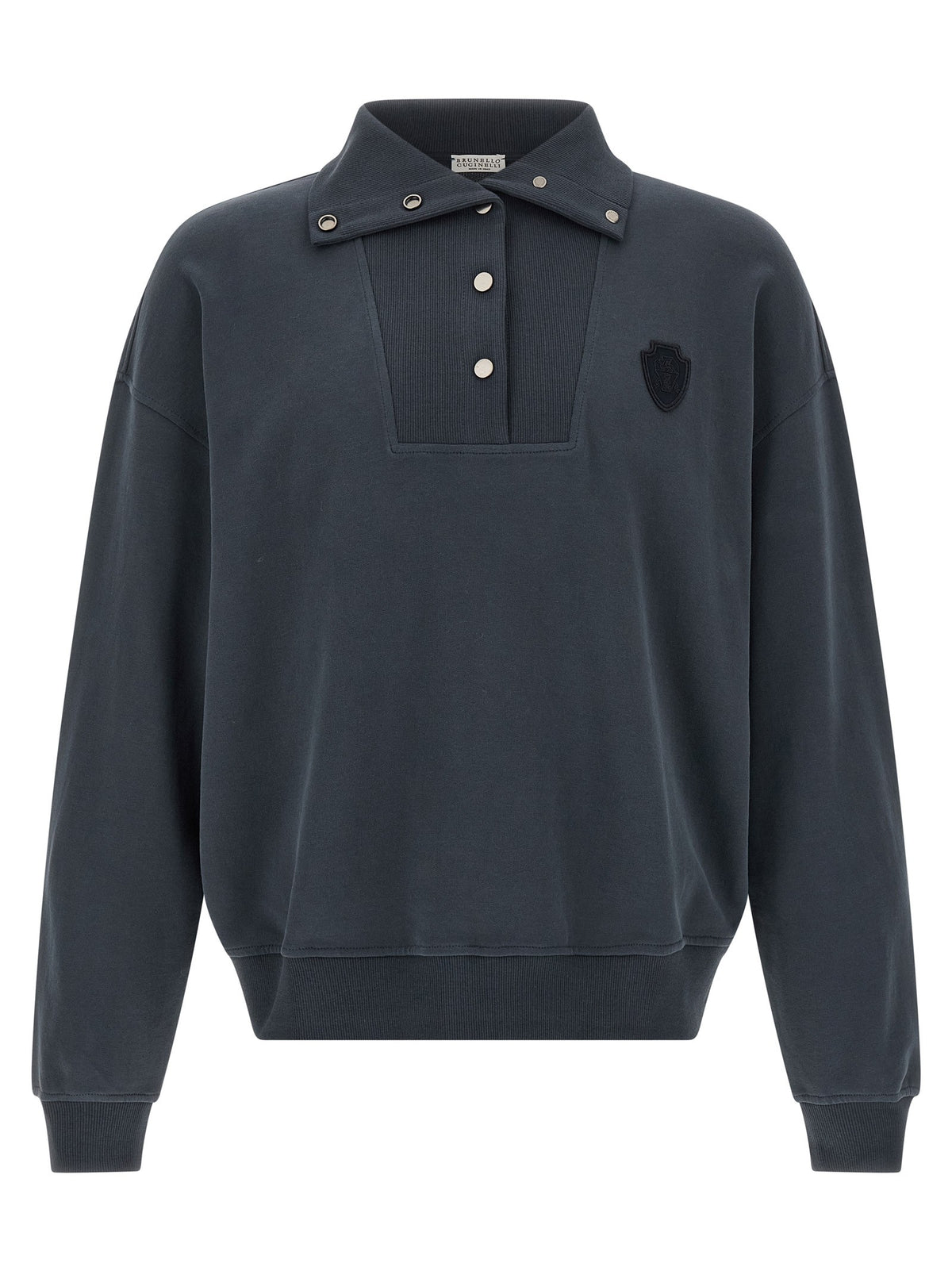 Brunello Cucinelli Smooth Sweatshirt Blue