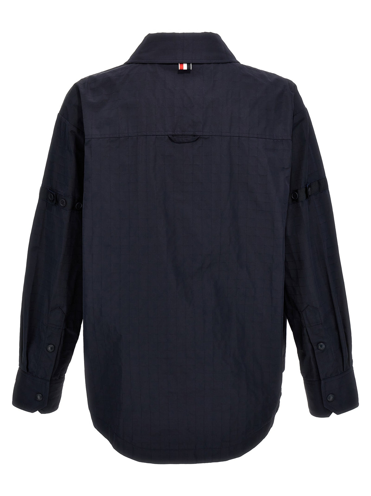 Thom Browne Snap Front Overshirt Blue