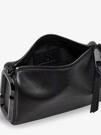 Marc Jacobs Women's Snapshot Hammered Leather Shoulder Bag Black