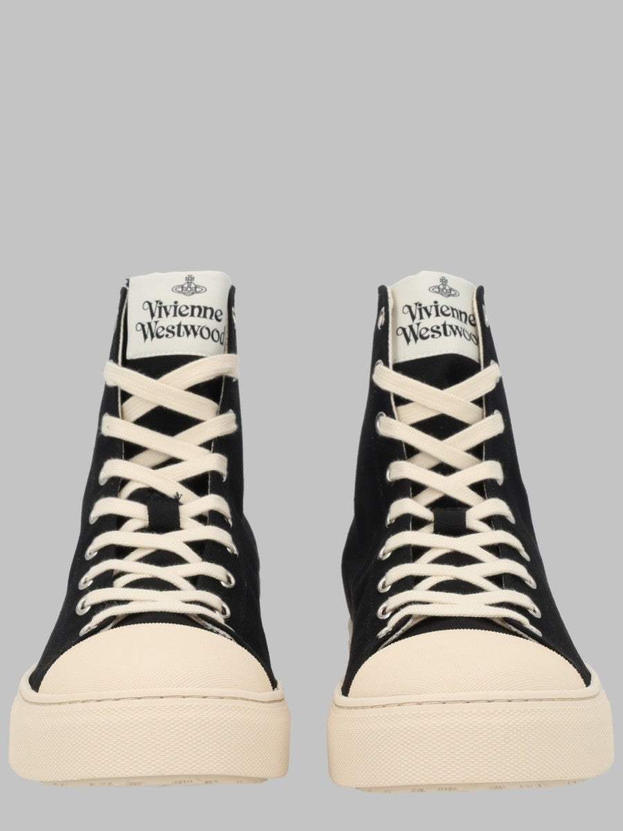 Vivienne Westwood Men's Sneaker Hight Top Plimsoll Black
