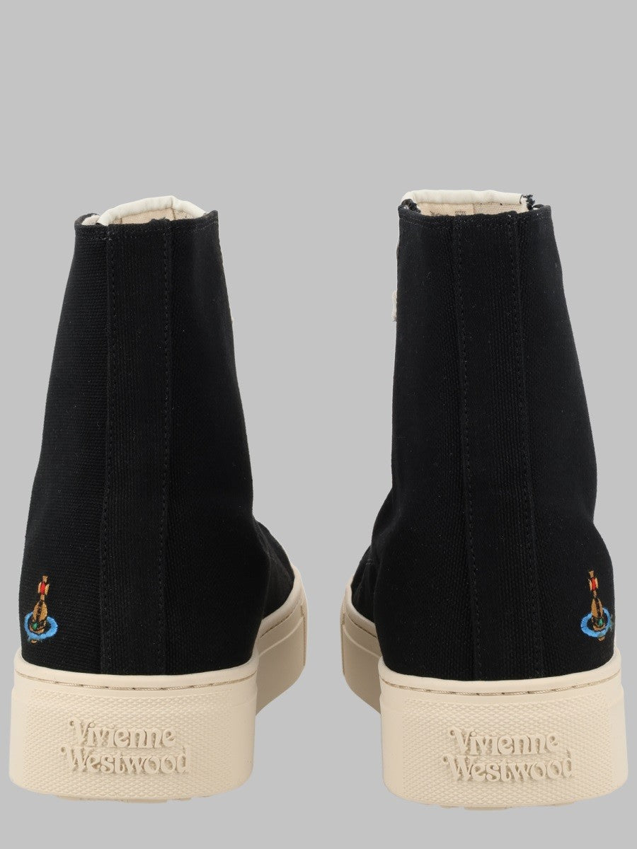 Vivienne Westwood Men's Sneaker Hight Top Plimsoll Black
