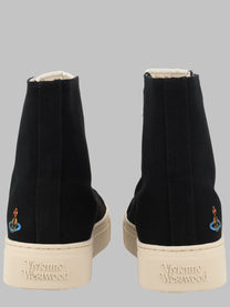 Vivienne Westwood Men's Sneaker Hight Top Plimsoll Black