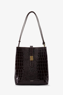Soeur Women's Bello Leather Shoulder Bag Brown