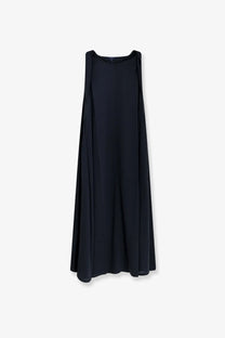 Soeur women’s sleeveless black organic cotton maxi dress with flowing silhouette and subtle side slits