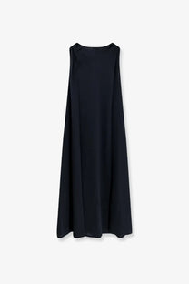 Soeur women’s debby organic cotton long dress blue with a sleek sleeveless design and flowing silhouette