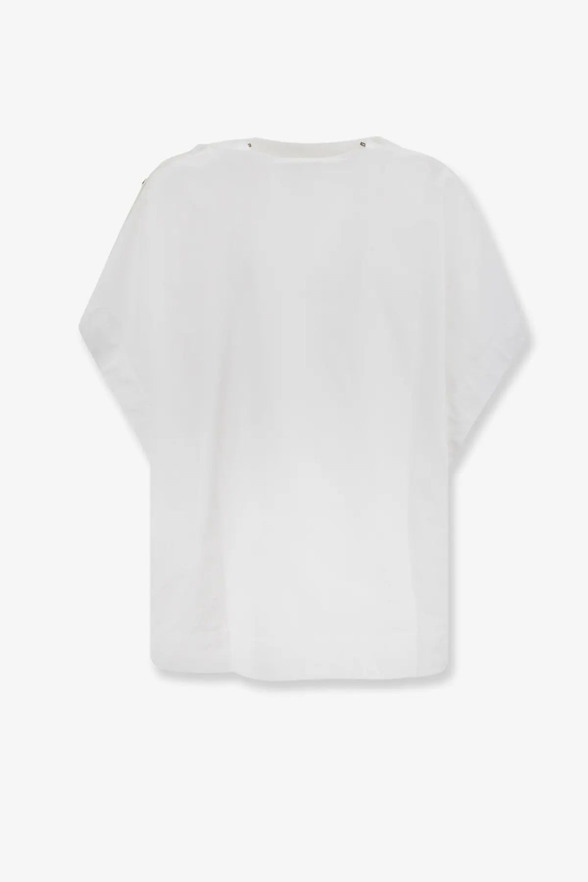 Soeur women’s Issa organic cotton top white lightweight loose fitting with short sleeves and round neckline